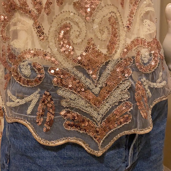 Sequin Top (sheer) - Picture 4 of 8